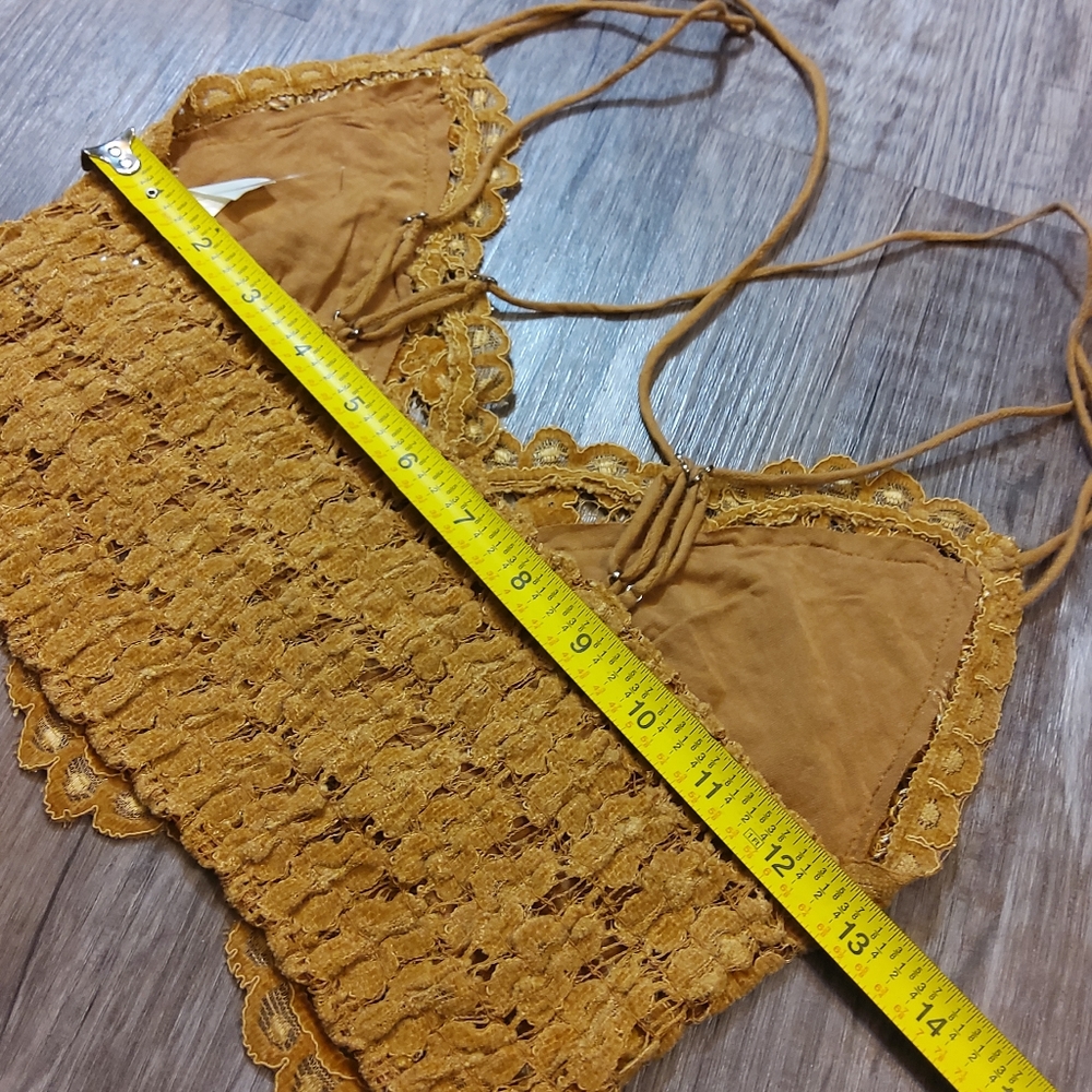FREE PEOPLE Celine Velvet Lace Bralette NWOT - SMALL - Picture 9 of 11